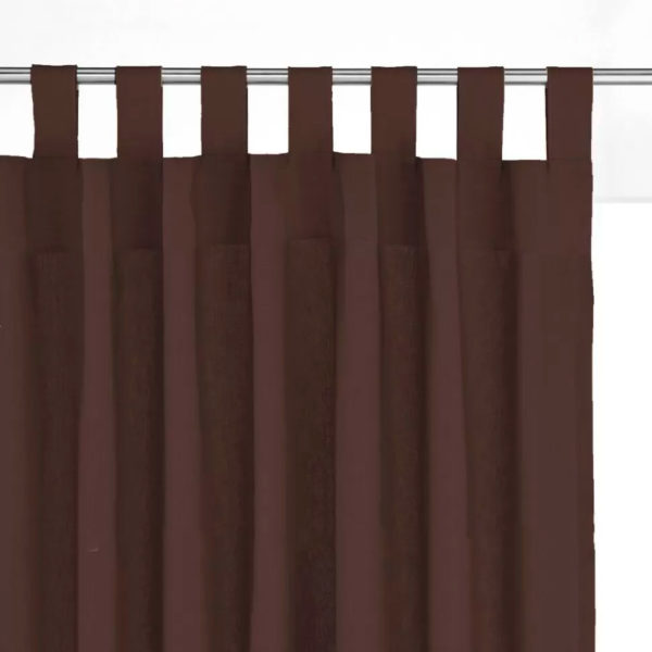 Штора уличная на Петлях (В-220*Ш-145) Темно-Коричневая, (ткань Оксфорд 600)