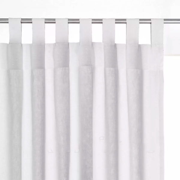 Штора уличная на Петлях (В-220*Ш-145) Белая, (ткань Оксфорд 600)