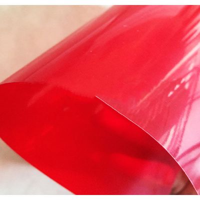 Пленка полупрозрачная ПВХ 400 мкм красная 1,4x50м