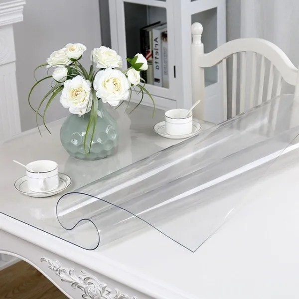 Гибкое стекло, Скатерть силиконовая декоративная 100x200 см, толщина 0,8 мм